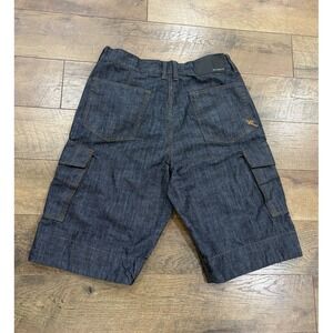 Vintage Y2k Rocawear Cargo Baggy Jorts Jean Shorts Grey Denim 33 Hip-Hop 2000s